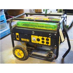 Champion Generator 4000 Starting Watts 3000 Maximum Rated Watts, Used