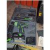 Image 1 : Kawasaki Drill 1 Battery 1 Charger & Assorted Tools