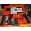 Image 1 : Ram Set Mini, Gas Powered, Low Velocity Piston Type Fastening Tool, Charger & Battery, 6 Container P