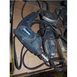 Mastercraft 4 1/2" Angle Grinder Plus 3/8" Drill, Both Corded