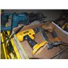 Image 1 : BossTich Air Nail Gun, DeWalt Cordless Drill, Makita Replicating Saw