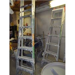 2 Ladders 7ft , 1 Ladder 6ft