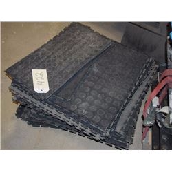 Large Pile Of Interlocking Floor Mat