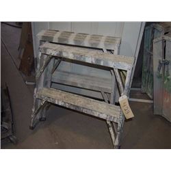 Pair of Small Aluminum Saw Horses 2 Ft
