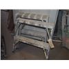 Image 1 : Pair of Small Aluminum Saw Horses 2 Ft