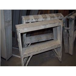 Pair of Small Aluminum Saw Horses 2 Ft
