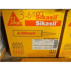 Sikasil Sealant, Clear, Boxes of 24, 6 Boxes