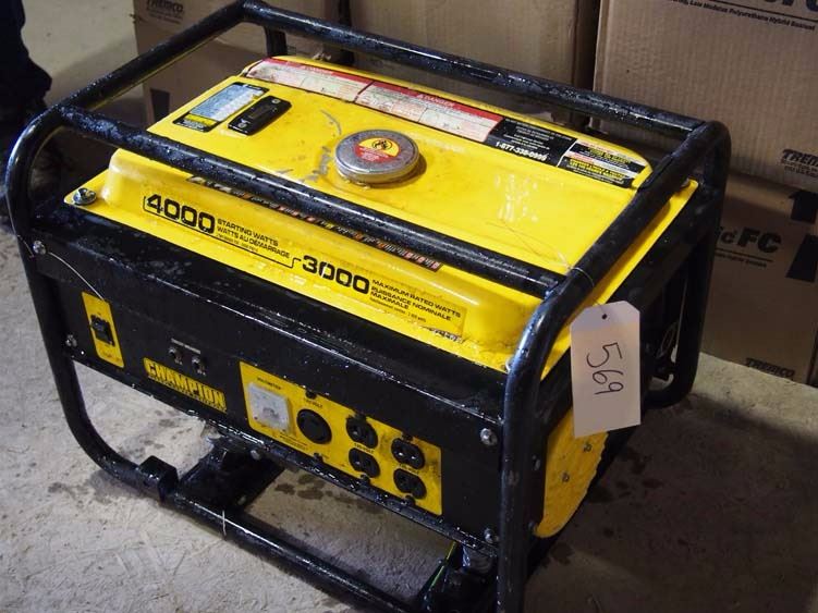 Champion Generator 4000 Starting Watts 3000 Maximum Rated Watts Used