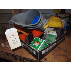 Assorted Funnels & Oil Filters