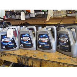 4 Motomaster, Formula 1, (3) 10w-30, (2) 5w-30, All Full or Near Full