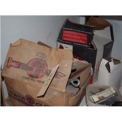 4 Boxes Nails, Hardware, Partially Full, Bolts, & Screws
