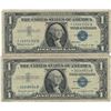 Image 7 : 1957 $1 Star Note Silver Certificate Currency Lot of 10