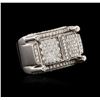 Image 1 : 14KT White Gold 1.60 ctw Diamond Ring