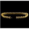 Image 3 : 7.12 ctw Diamond Bracelet - 14KT Yellow Gold