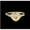 Image 2 : 1.37 ctw Fancy Yellow Diamond Ring - 14KT Yellow Gold