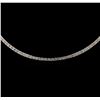 Image 2 : 2.37 ctw Diamond Tennis Necklace - 14KT White Gold