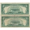 Image 2 : 1963 $5 Red Seal Bill Lot of 2