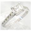 Image 7 : 1.00 ctw Diamond Ring - 14KT White Gold