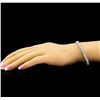 Image 4 : 18KT White Gold 14.97 ctw Diamond Tennis Bracelet