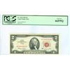 Image 1 : 1963 PCGS GN66PPQ $2 Red Seal Legal Tender Bank Note