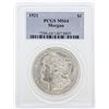 Image 1 : 1921 PCGS MS64 Morgan Silver Dollar