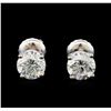 Image 1 : 1.43 ctw Diamond Stud Earrings - 14KT White Gold