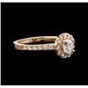 Image 1 : 0.95 ctw Diamond Ring - 14KT Rose Gold