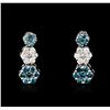 Image 2 : 14KT White Gold 1.00 ctw Diamond Earrings