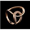 Image 4 : 0.34 ctw Diamond Ring - 14KT Rose Gold