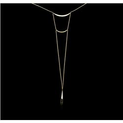 0.34 ctw Diamond Necklace - 14KT Yellow Gold