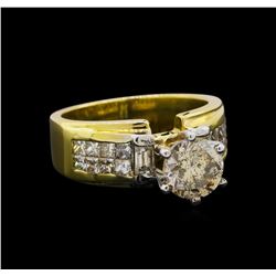 2.65 ctw Diamond Ring - 18KT Yellow and White Gold