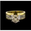 Image 2 : 2.65 ctw Diamond Ring - 18KT Yellow and White Gold
