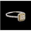 Image 1 : 1.08 ctw Diamond Ring - 18KT White Gold