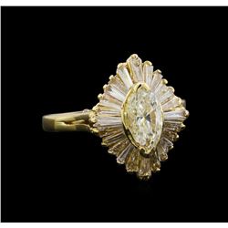 1.50 ctw Diamond Ring - 14KT Yellow Gold