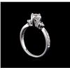 Image 4 : 0.87 ctw Diamond Ring - 18KT White Gold