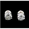 Image 1 : 1.52 ctw Diamond Stud Earrings - 14KT White Gold