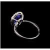 Image 3 : 2.52 ctw Tanzanite and Diamond Ring - 14KT White Gold