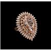 Image 1 : 14KT Rose Gold 11.58 ctw Morganite and Diamond Ring