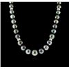 Image 2 : 14KT White Gold Tahitian Pearl and Diamond Necklace