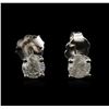 Image 1 : 14KT White Gold 0.69 ctw Diamond Stud Earrings
