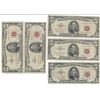 Image 1 : 1963 $5 Red Seal Bill Lot of 5