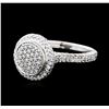 Image 1 : 14KT White Gold 0.80 ctw Diamond Ring