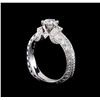 Image 4 : 1.15 ctw Diamond Ring - 18KT White Gold