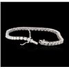 Image 3 : 14KT White Gold 4.55 ctw Diamond Tennis Bracelet