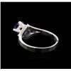 Image 3 : 1.13 ctw Sapphire Ring - 14KT White Gold