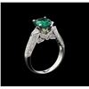 Image 4 : GIA Cert 2.16 ctw Alexandrite and Diamond Ring - 18KT White Gold