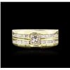 Image 2 : 14KT Yellow Gold 1.64 ctw Diamond Ring