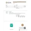 Image 6 : GIA Cert 15.96 ctw Emerald and Diamond Ring - 14KT White Gold