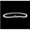 Image 2 : 4.70 ctw Diamond Tennis Bracelet - 14KT White Gold