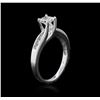 Image 3 : 14KT White Gold 0.85 ctw Diamond Ring